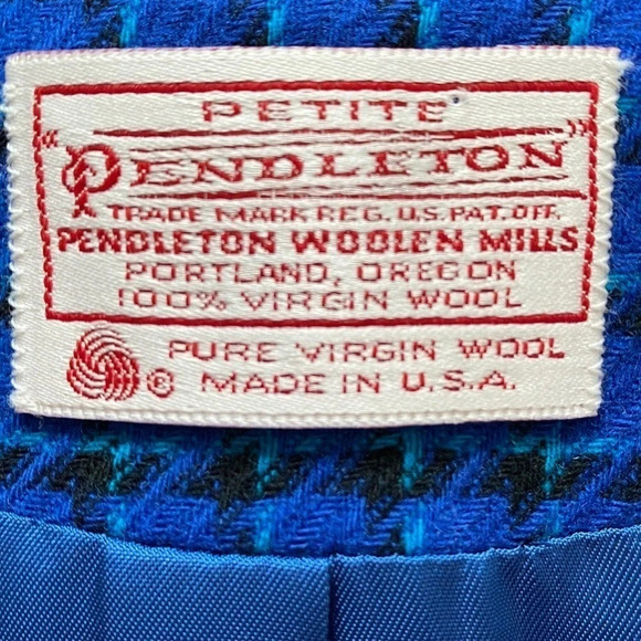 Vintage Pendleton Wool Cropped Blazer Jacket - Picture 9 of 14